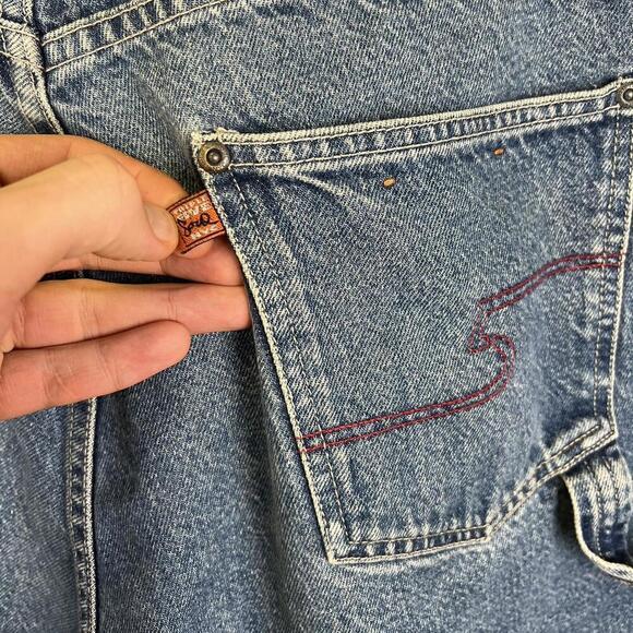 Men's T56 Triple Five Soul Denim Shorts - Classic Blue 90s - Picture 6 of 8